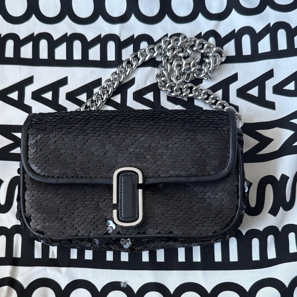 Marc Jacobs Sequin J Marc Mini Shoulder Bag - Picture 1 of 5